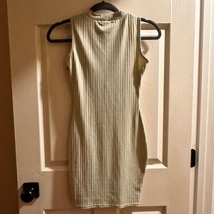 Light green bodycon cocktail dress